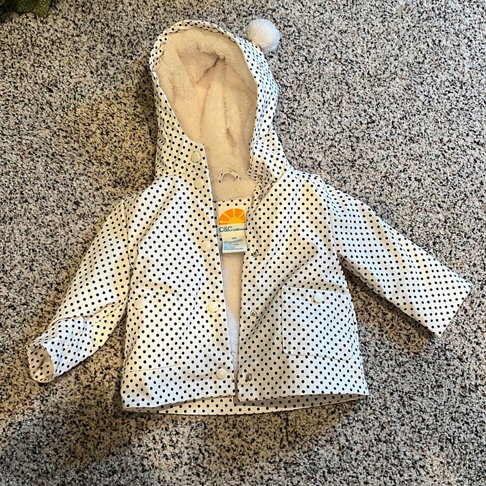Toddler raincoat. Size 12M. New without tags.